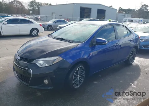 2014 Toyota Corolla S Plus z USA, uszkodzony, nr VIN 2T1BURHE4EC136940